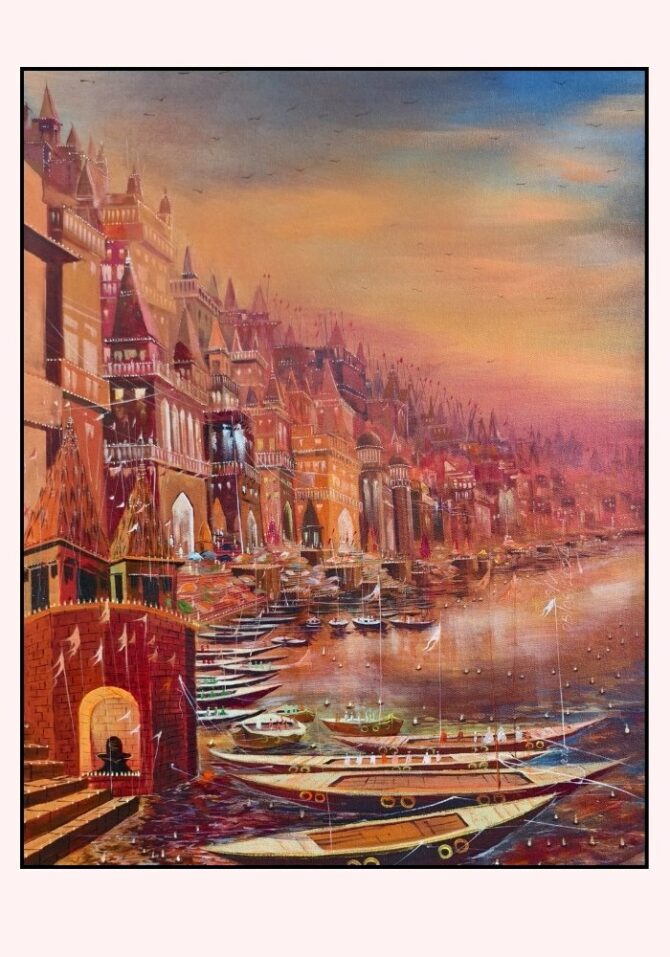 Twilight on Varanasi Ghats – A Spiritual Symphony